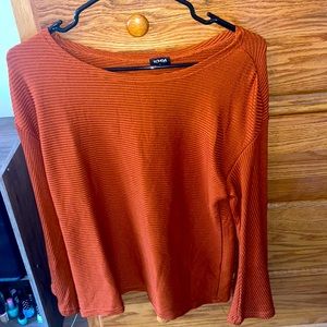 Orange 3/4 sleeve blouse